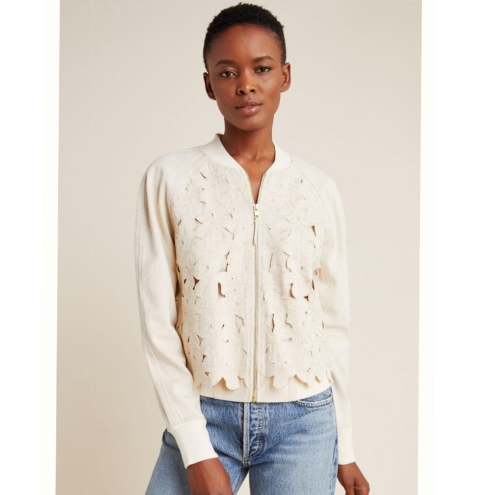 Anthropology cutouts jacket. Size Small